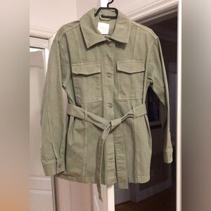 Dynamite Sage Utility Jacket with Belt